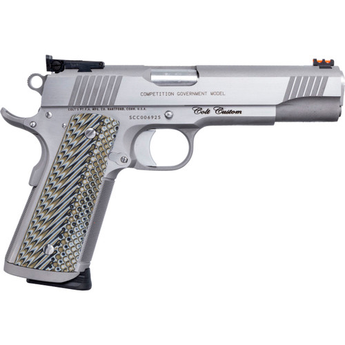 Colt Custom Competition 1911 9mm 5-Inch Stainless Pistol  9+1 Rounds  O1072CS
