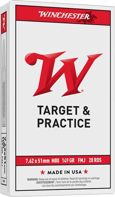 Winchester Ammo Usa, Win Wm80            762x51  149 Fmj Lc       20/25