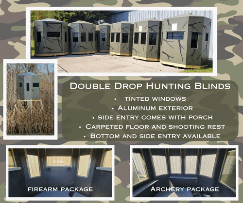 Double Drop Blind 5x6 Side Entry Bow Package