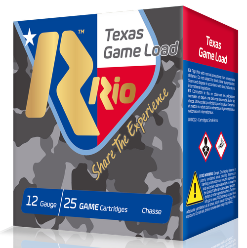 Rio Ammunition Top Game, Rio Tg3675tx   12 2.75     11/4oz Txgame     25/10