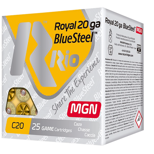 Rio Ammunition Bluesteel Magnum, Rio Rbsm204    Roy Blustl 20 3in  4 Stl 1oz  25/10