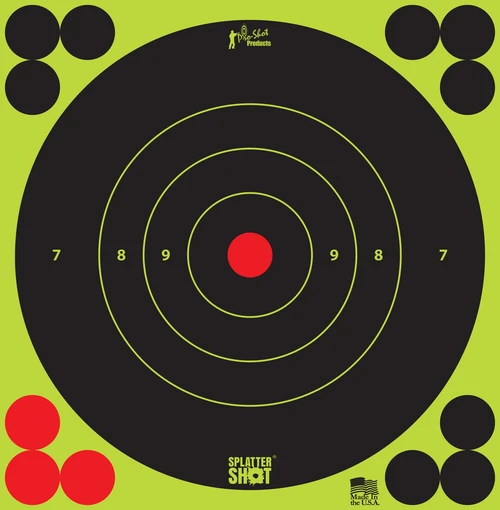 Pro-shot Splattershot, Proshot 6b-green-12pk     6" Splatter Bullseye Trg