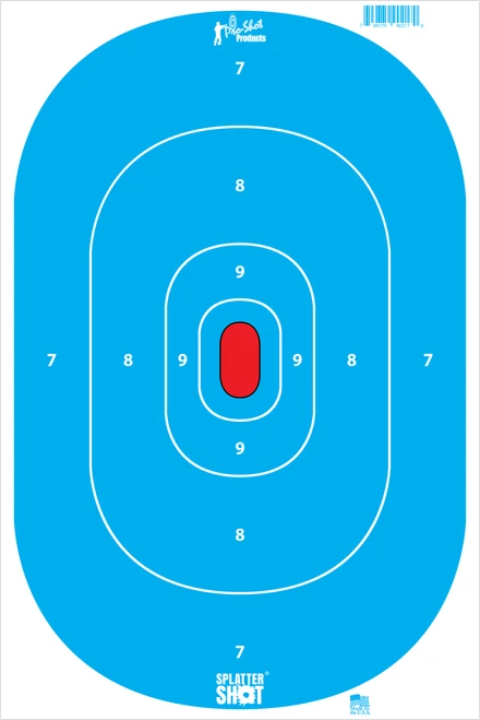 Pro-shot Splattershot, Proshot Silh-intp-blue-8pk 12x18 Silhoutt Insert