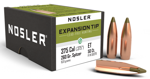 Nosler E-tip, Nos 59379 E-tip      375 260 Lead Free 50