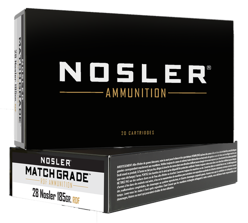 Nosler Match Grade, Nos 60141 Match       28 Nos   185 Rdf Hpbt  20/10