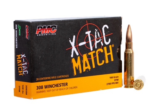 Pmc X-tac Match, Pmc 308xm    308     168 Otm Match           20/10