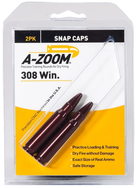 A-zoom Rifle, Azoom 12228      Snap Caps 308                 2pk