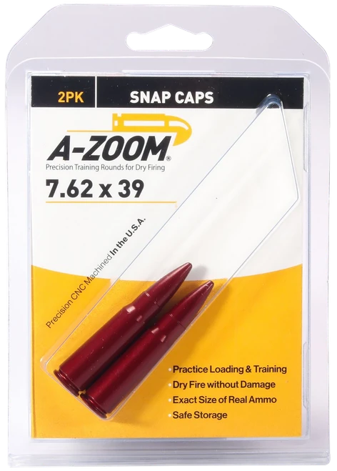 A-zoom Rifle, Azoom 12234      Snap Caps 7.62x39             2pk