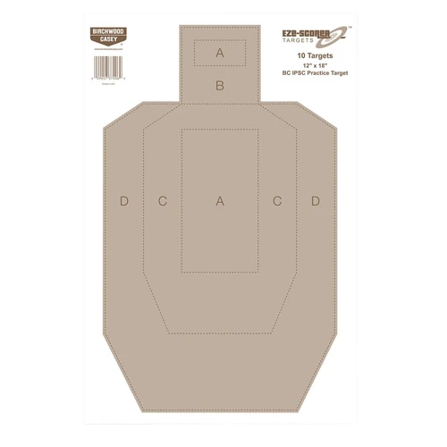 Birchwood Casey Eze-scorer, Bir 37206          Ezescorer 12x18 Bc Ipsc Prct 10
