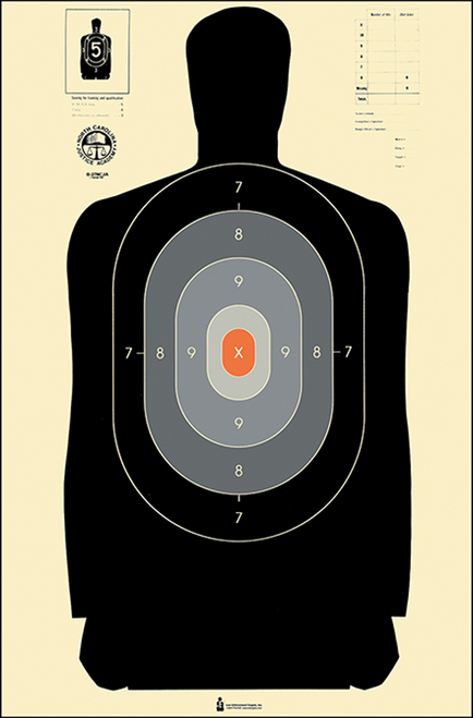 Action Target Inc Qualification, Action B-27ncja       Nc Crim Acad Target    100bx