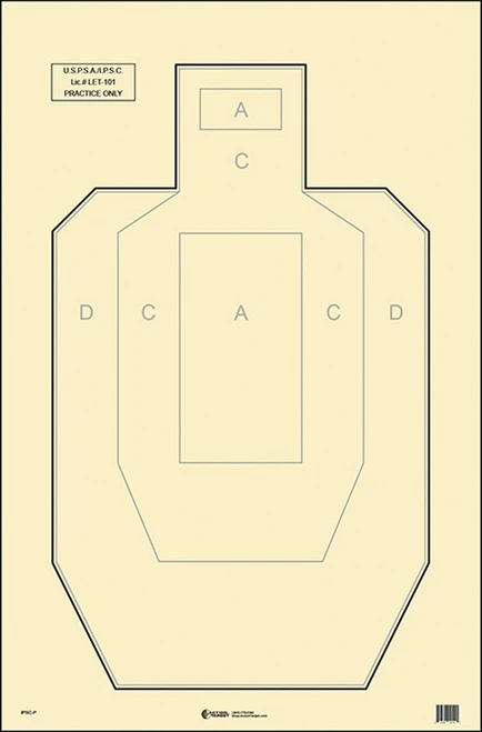 Action Target Inc Competition, Action Ipsc-p-100     Ipsc/uspsa   Target    100bx