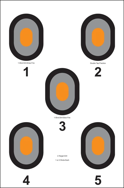 Action Target Inc Bullseye, Action 530oc100       Cntr-5 Bllsy Target    100bx