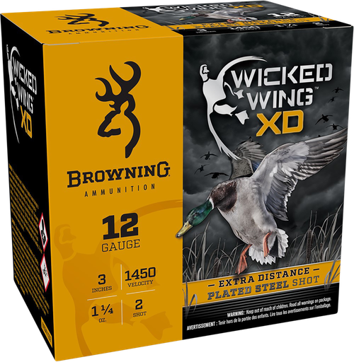 Browning Ammo Wicked Wing Xd, Brna B193411232 Wckwng  12 3 2  Pltstl  11/4 25/10