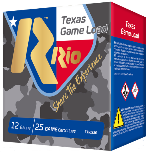 Rio Ammunition Texas Game Load, Rio Tghv3675tx Txgame Hv   12 2.75 7sht 11/4 25/10