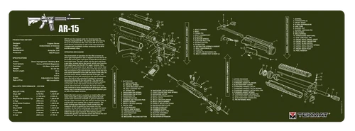 Beck Tek, Llc (tekmat) Ar-15, Tekmat Tekr36ar15od        Ar15 Olive Drab Cln Mat