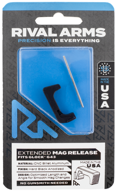 Rival Arms Magazine Release, Rival Ra72g003a    Mag Release Ext G43 Blk