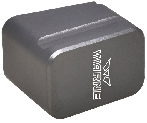 Warne Magazine Extension, Warne Meg195/4gr  Glock 19/23 Gray +5/9mm +4/.40