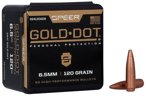 Speer Ammo Gold Dot, Speer 264120gdb Bull .264 120 Bonded Sp      50/20