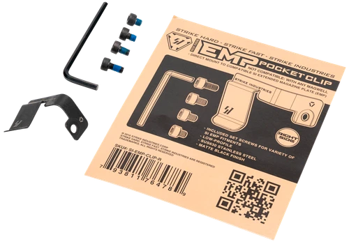Strike Magazine Pocket Clip, Si Emp-clip-r         Emp Pocket Clip Rh