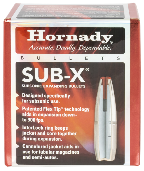 Hornady Sub-x, Horn 30718  Bull .308 175 Sub-x             100/15