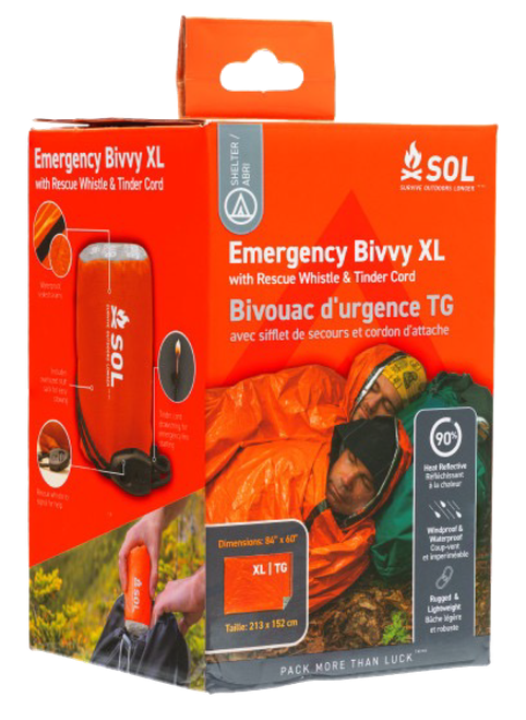 Adventure Medical Kits Sol, Amk 01401144 Emergency Bivvy W/rescue Whistle  Xl