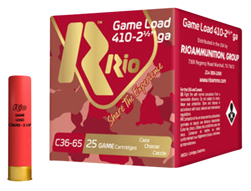 Rio Ammunition Game Load, Rio Rc368      Top Trgt   410 2.50 8sht  1/2 25/10