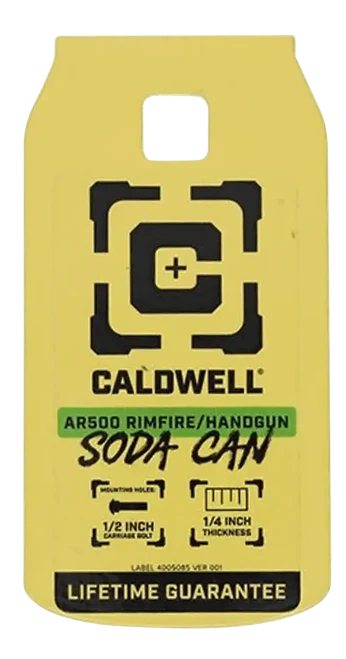 Caldwell , Cald 4002314   Ar500 1/4"rimfre/hg Soda Can    Tgt