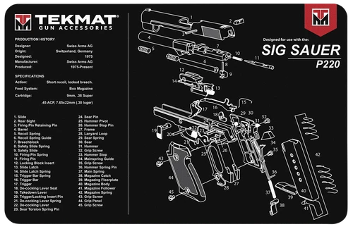 Beck Tek, Llc (tekmat) Sig Sauer P220, Tekmat Tekr17sigp220       Hg Mat Sig P220