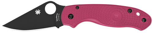 Spyderco Para 3, Spy C223pnbk       Para 3 Pnk Lw Blk/brst Cancer