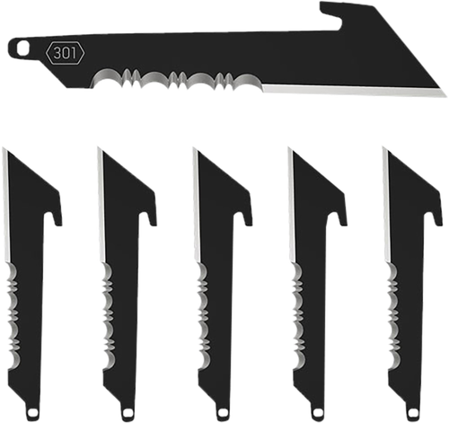 Outdoor Edge Replacement Blades, Outdoor Edge Rrus30k6c 3" Utility W/serratn Blk