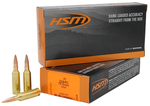 Hsm Varmint, Hsm 22arc-1-n    22arc    75 Hpbt            20/25