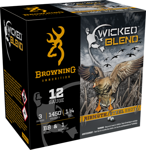 Browning Ammo , Brna B193431230 12g 3in 1-1/4 Oz Bb&1bi   25/10