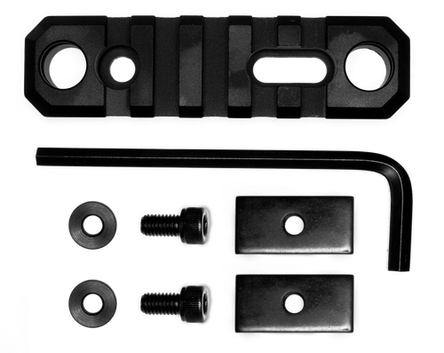 Grovtec Us Inc 3.1 Inch 5 Slot With Push Button Bases Stock Ar, Grov Gtsw192  Rail Pbb 3.1in 5slt Stock