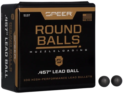 Speer Ammo Lead Balls, Speer 5137      Round Balls .457             100/5
