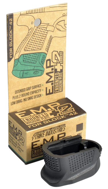 Strike Enhanced Magazine Plate, Si Emp-g42-bk         G42 Mag Ext +2 Bk