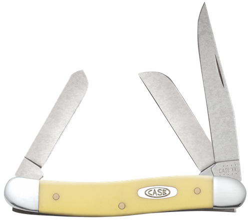 Case Stockman, Case 00035 Yellow Synthetic Medium Stockman