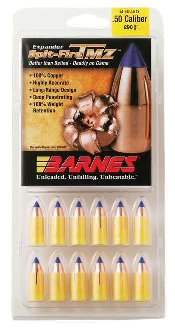 Barnes Bullets Spit-fire Tmz, Brns 30604               .451 50c 290 Tmz Sptzf 24