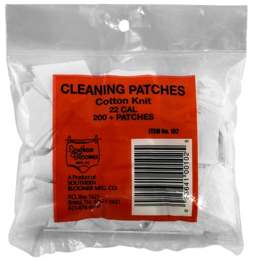 Southern Bloomer Cleaning Patches, Sbc 102  22 Cal Patches          200 Ct