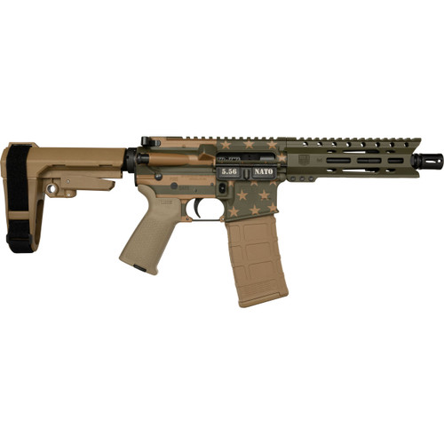 DIAMONDBACK DB15 ODG FLAG 5.56 NATO 7" 30-RD SEMI-AUTO PISTOL