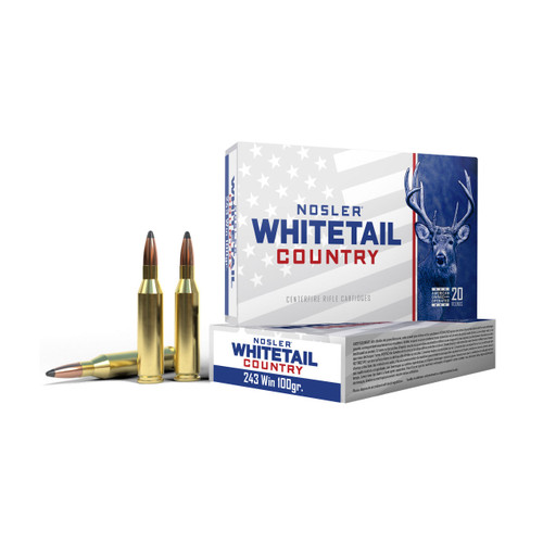 NOSLER WHITETAIL COUNTRY 243 WIN 100 GRAIN SBSP