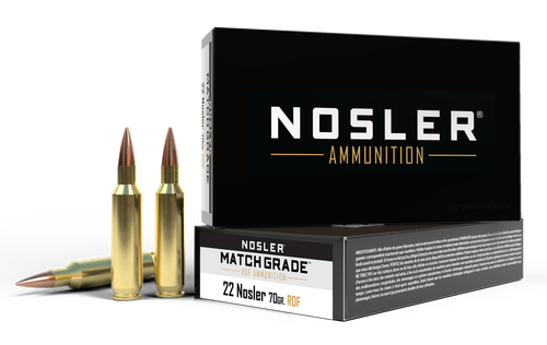 Nosler Match Grade, Nos 60124        22 Nos   70 Rdf Hpbt        20/10