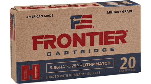 Frontier Cartridge Military Grade, Frontier Fr320       5.56  75 Bthp Match     20/25
