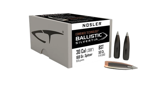 Nosler Ballistic Silvertip, Nos 51160 Blstc St    30 168 Bt     50