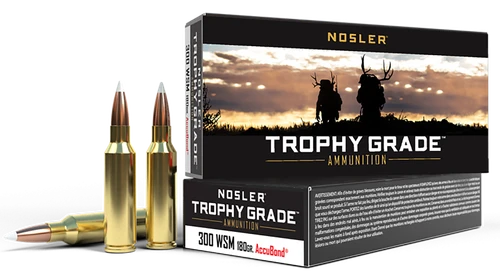 Nosler Trophy Grade, Nos 60063 Trophy 300wsm   180 Ab             20/10
