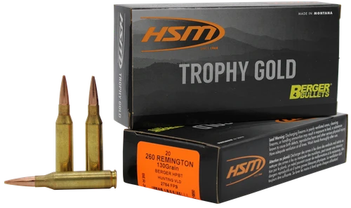 Hsm Trophy Gold, Hsm 260130vld    260rem  130 Hpbt Vld        20/25