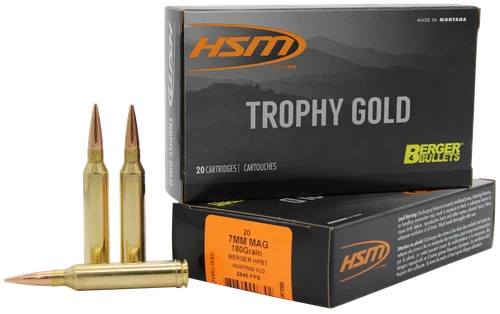 Hsm Trophy Gold, Hsm 7mag180vld   7mmrem  180 Hpbt Vld        20/20