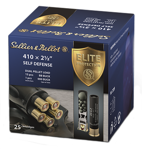 Sellier & Bellot Self Defense, S&b Sb410sda      410   2.5in 000b 15pel     25/20