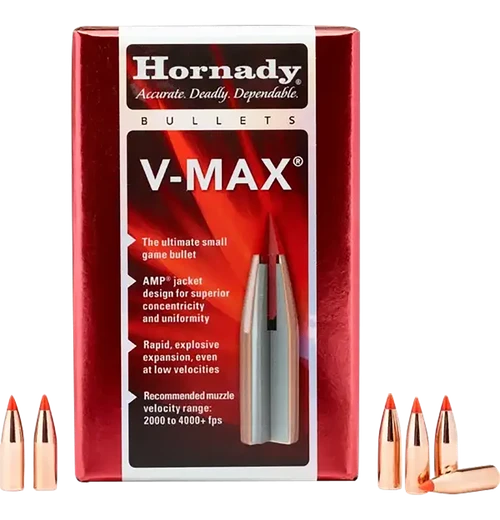 Hornady V-max, Horn 22252  Bull .224  35 Vmax              100/40