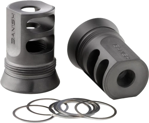 Banish Suppressors 4673 - Muzzle Brake 30gold/46 5/8x24