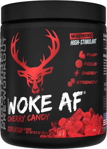 Bucked Up Pre-workout Woke Af - Cherry Hard Candy 30 Servings!